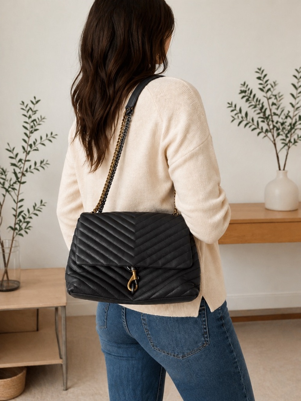 REBECCA MINKOFF Edie Flap Shoulder Bag
